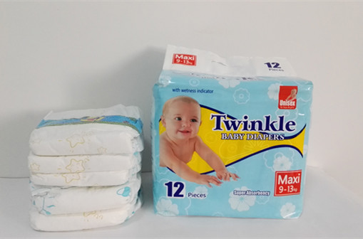 Pañales para bebés con hoja posterior de algodón probados por CE con protección contra fugas